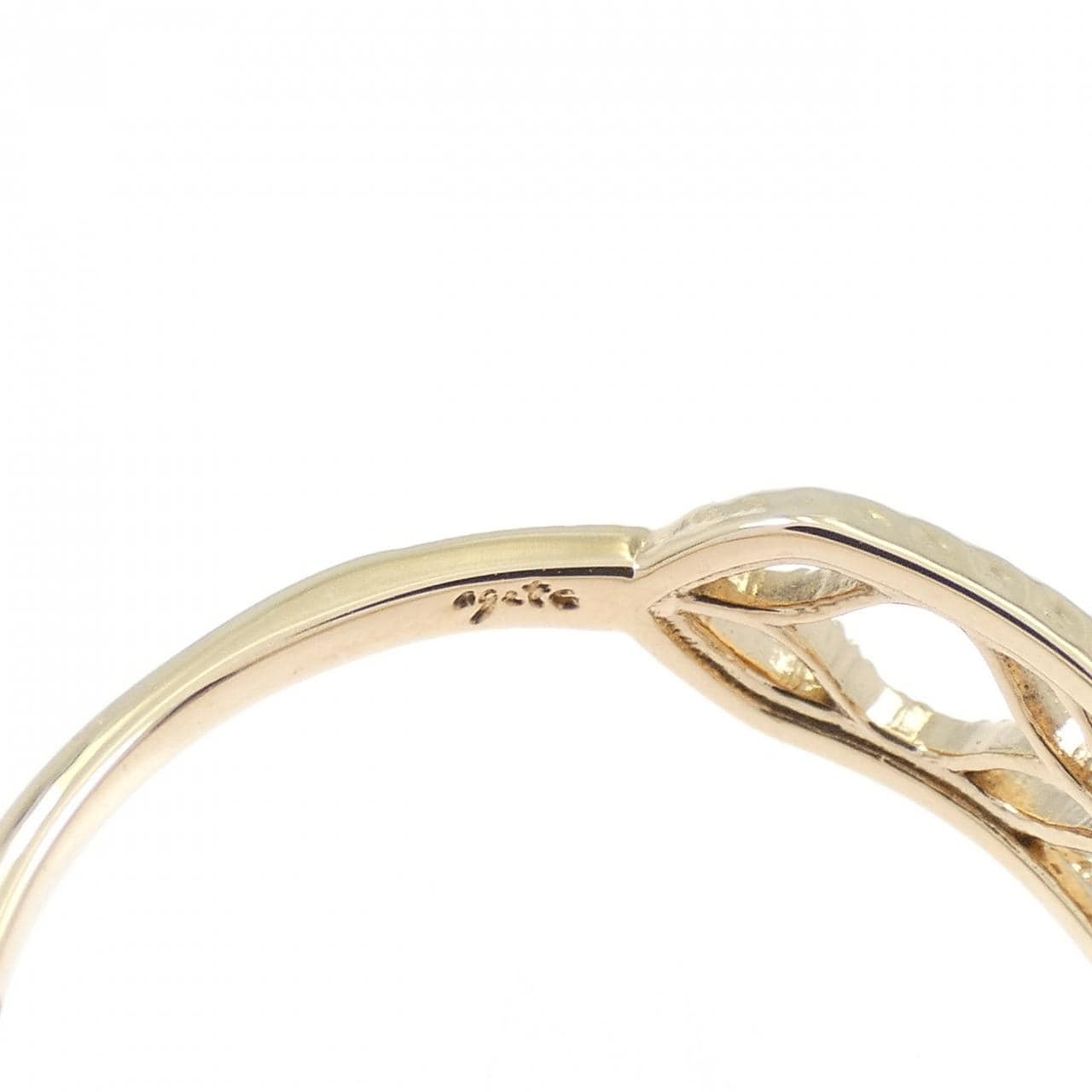 アガット ダイヤモンド リング 0.01CT