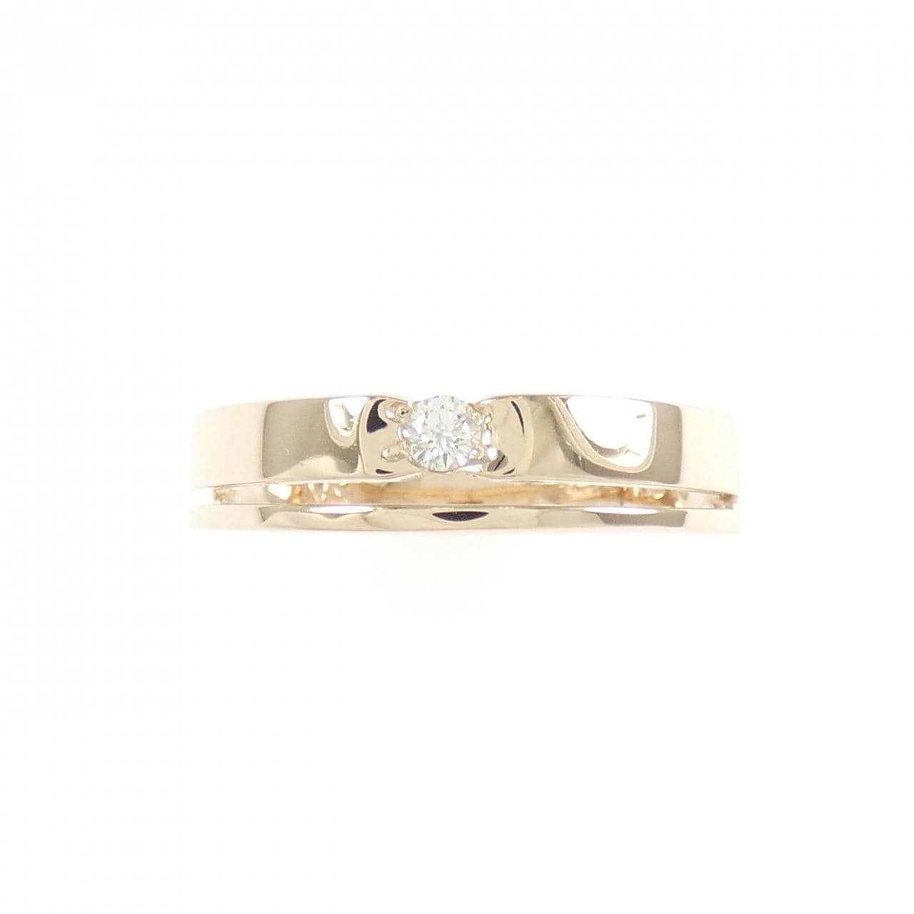 K18PG ダイヤモンド リング 0.05CT