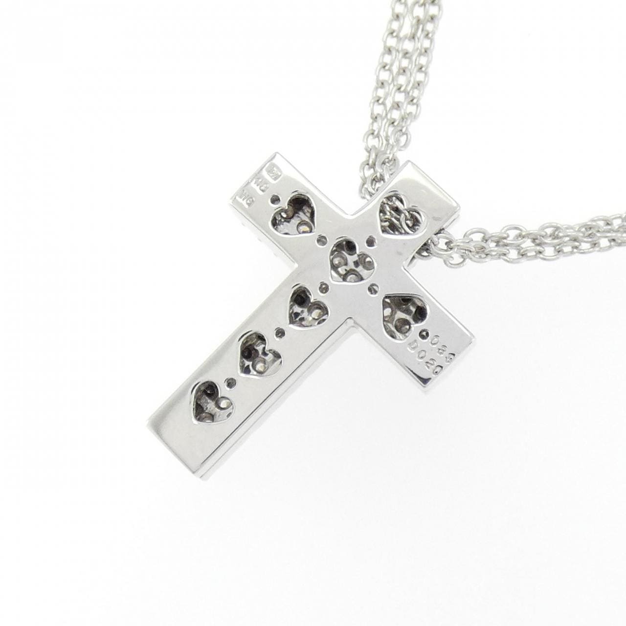 ポンテヴェキオ クロス ダイヤモンド ネックレス 0.39CT