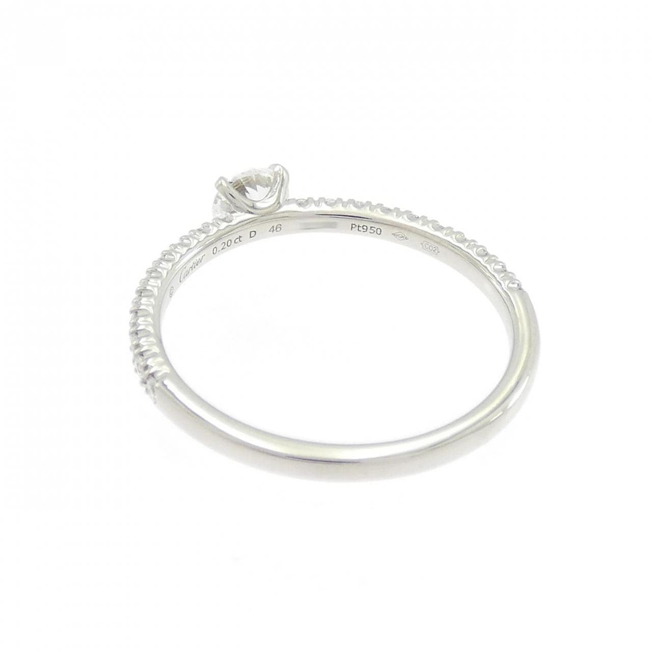 カルティエ エタンセル リング 0.20CT E VVS1 3EXT