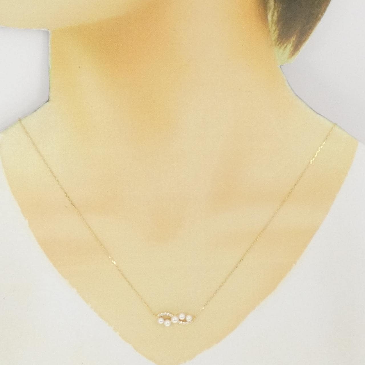 K18YG Akoya pearl necklace