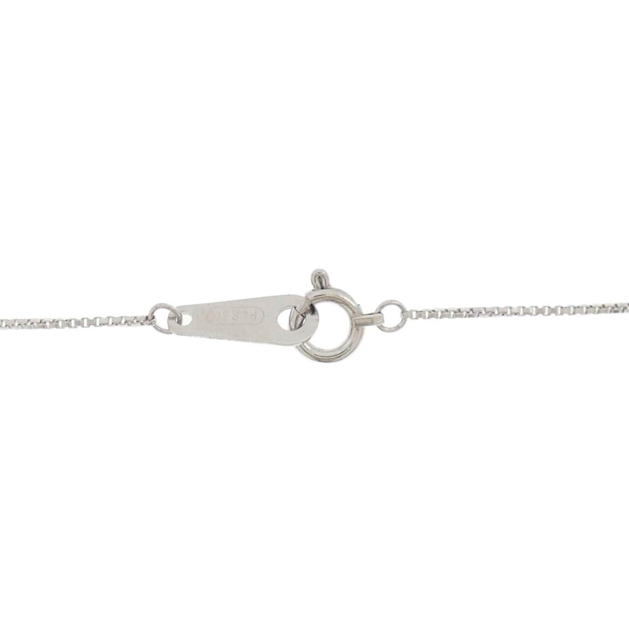 PT900/PT850 ソリティア ダイヤモンド ネックレス 0.34CT