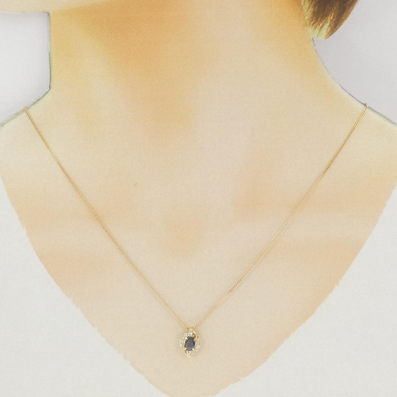K18YG サファイヤ ネックレス 0.51CT