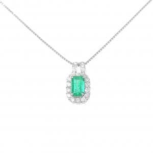 K18WG エメラルド ネックレス 0.69CT