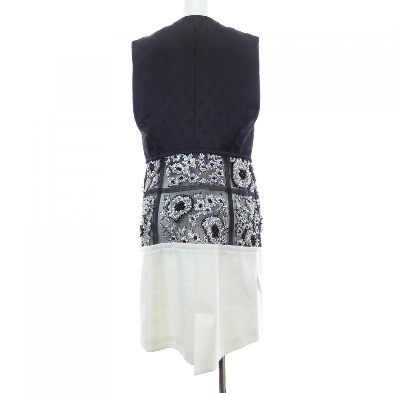 ルイヴィトン LOUIS VUITTON ミックスマテリアルフローラルスリーブ FMVB88N76 ロングベスト