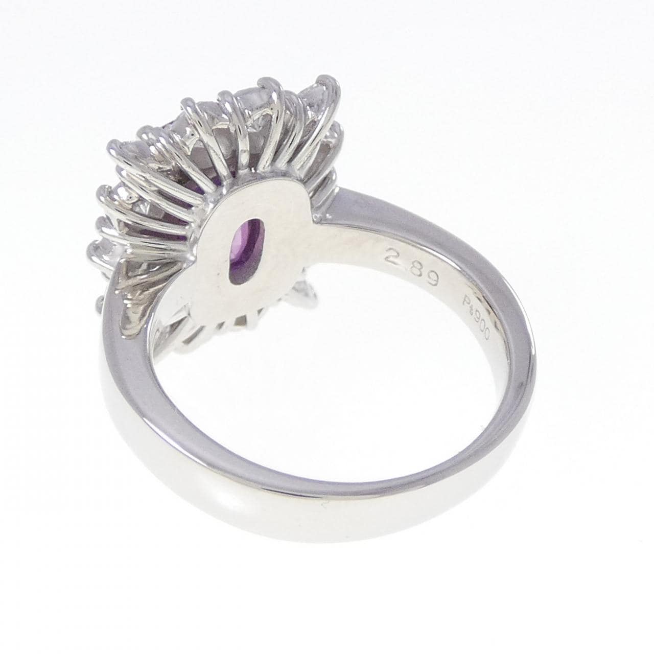 PT900 サファイヤ リング 2.89CT