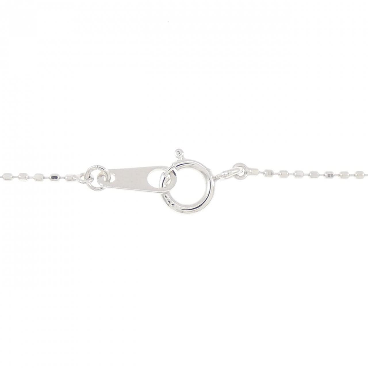 K18WG クロス ダイヤモンド ネックレス 0.05CT