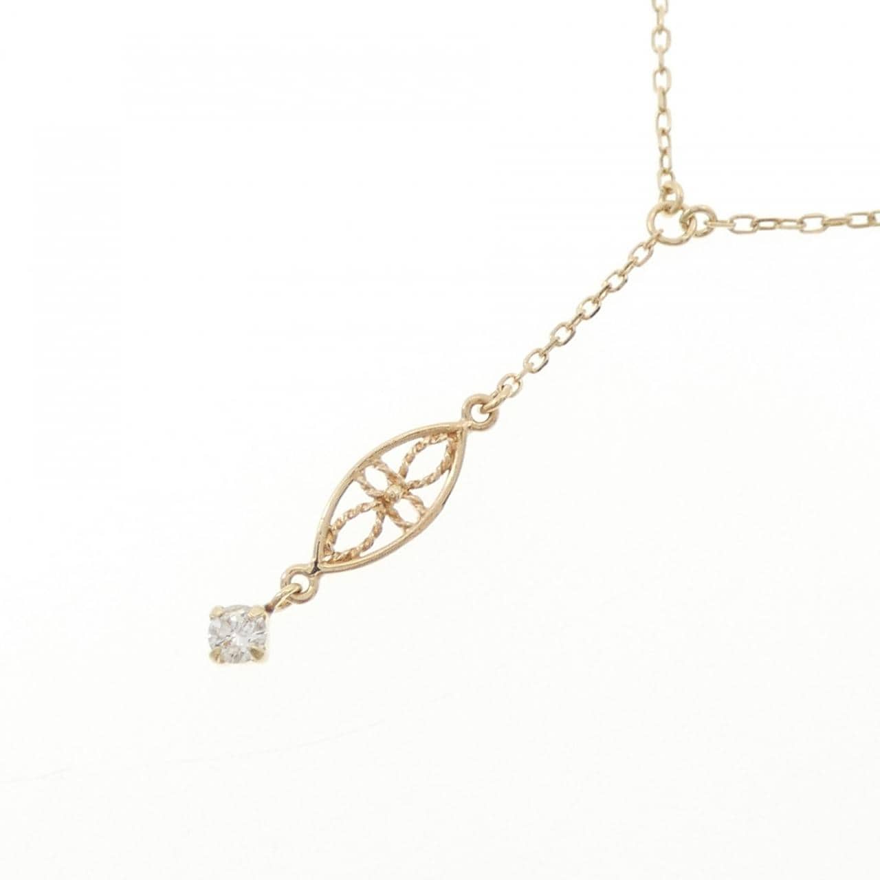 シエナ ロゼ ダイヤモンド ネックレス 0.05CT