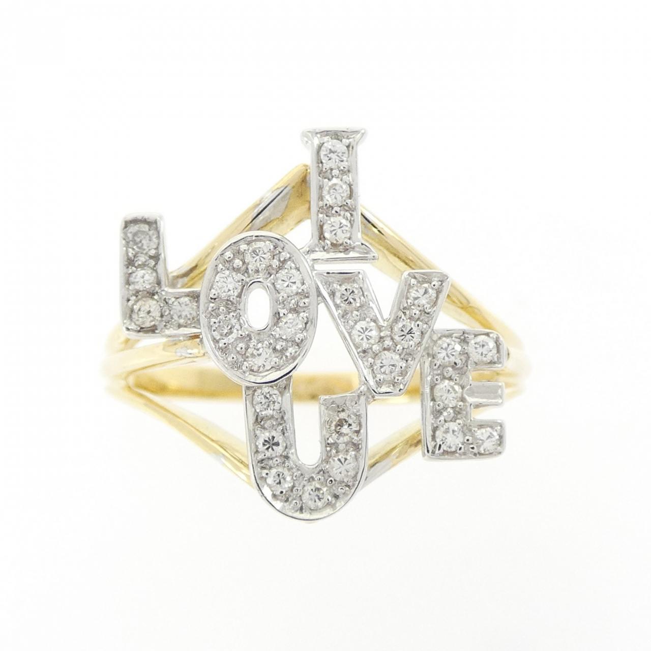 750YG/750WG ダイヤモンド リング 0.17CT