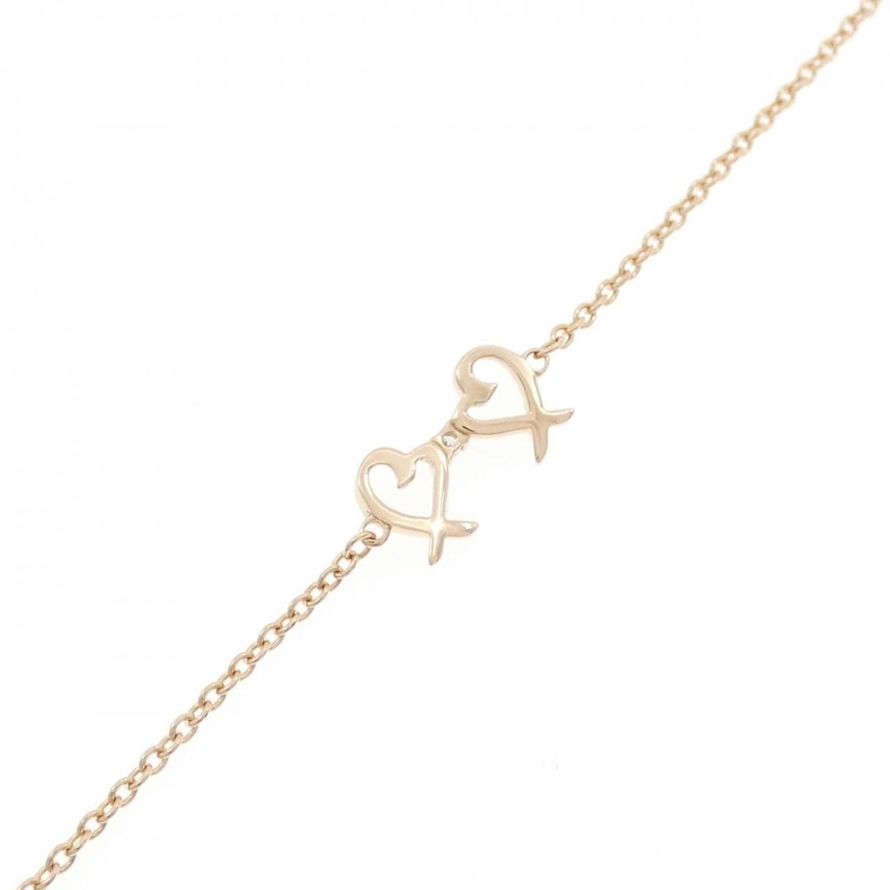 ティファニー ダブルラビングハート ブレスレット