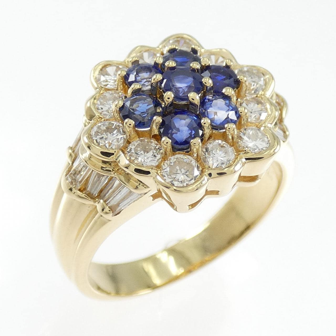 K18YG蓝宝石戒指0.96CT