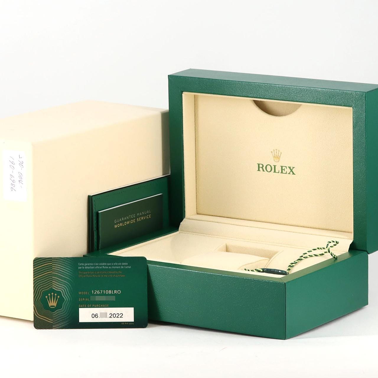 ロレックス GMTマスターⅡ 126710BLRO･3 SS 自動巻 ランダム番