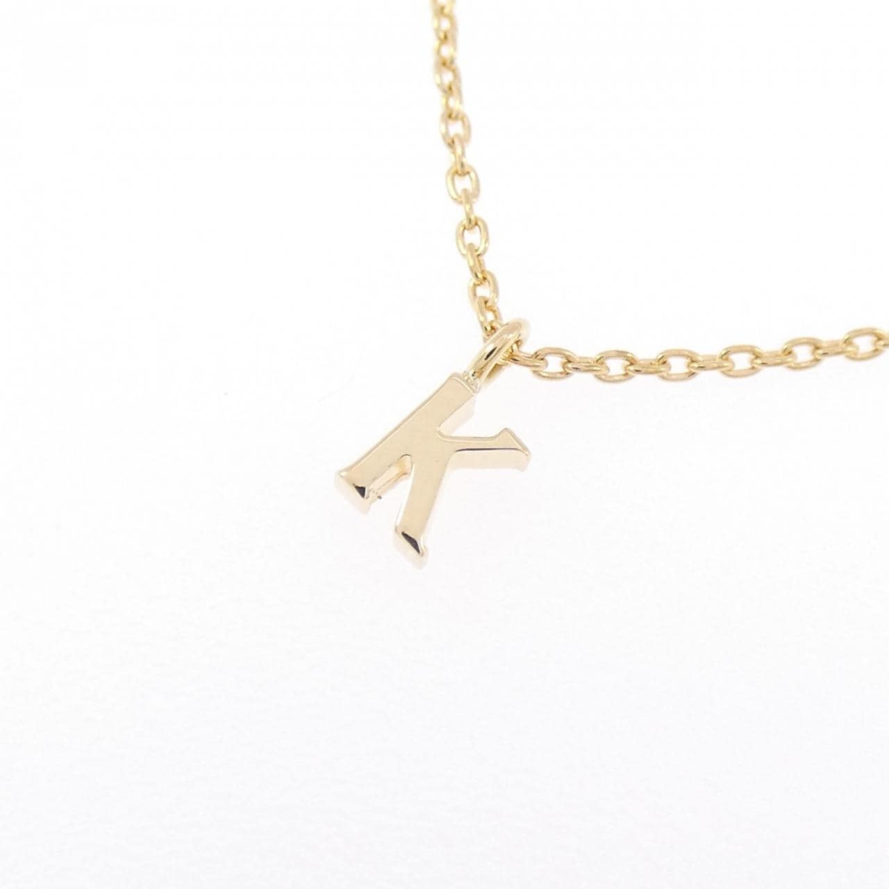 ドレス ア ドレス K18YG イニシャル ネックレス