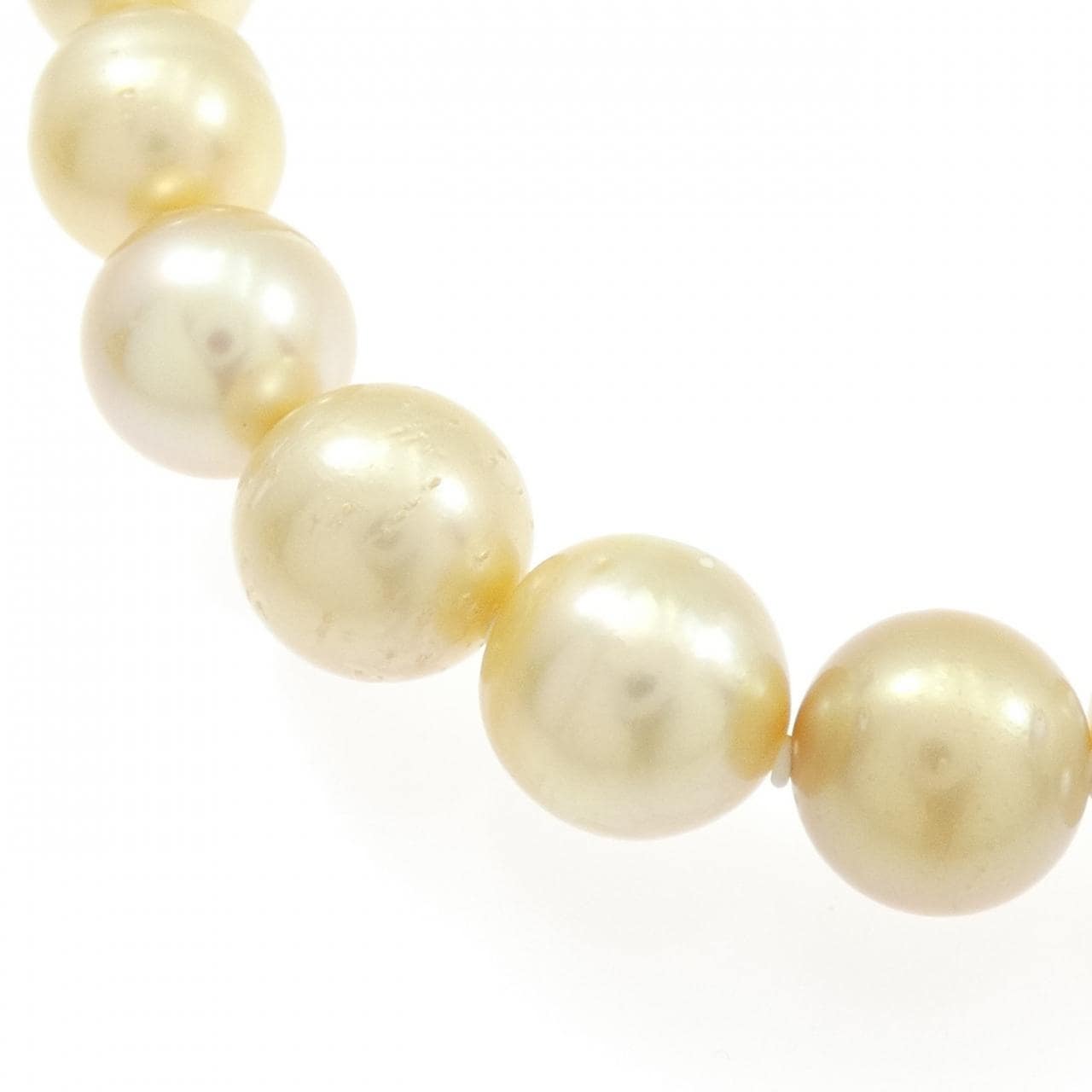 K18YG 白蝶パール ネックレス 8.5-12mm