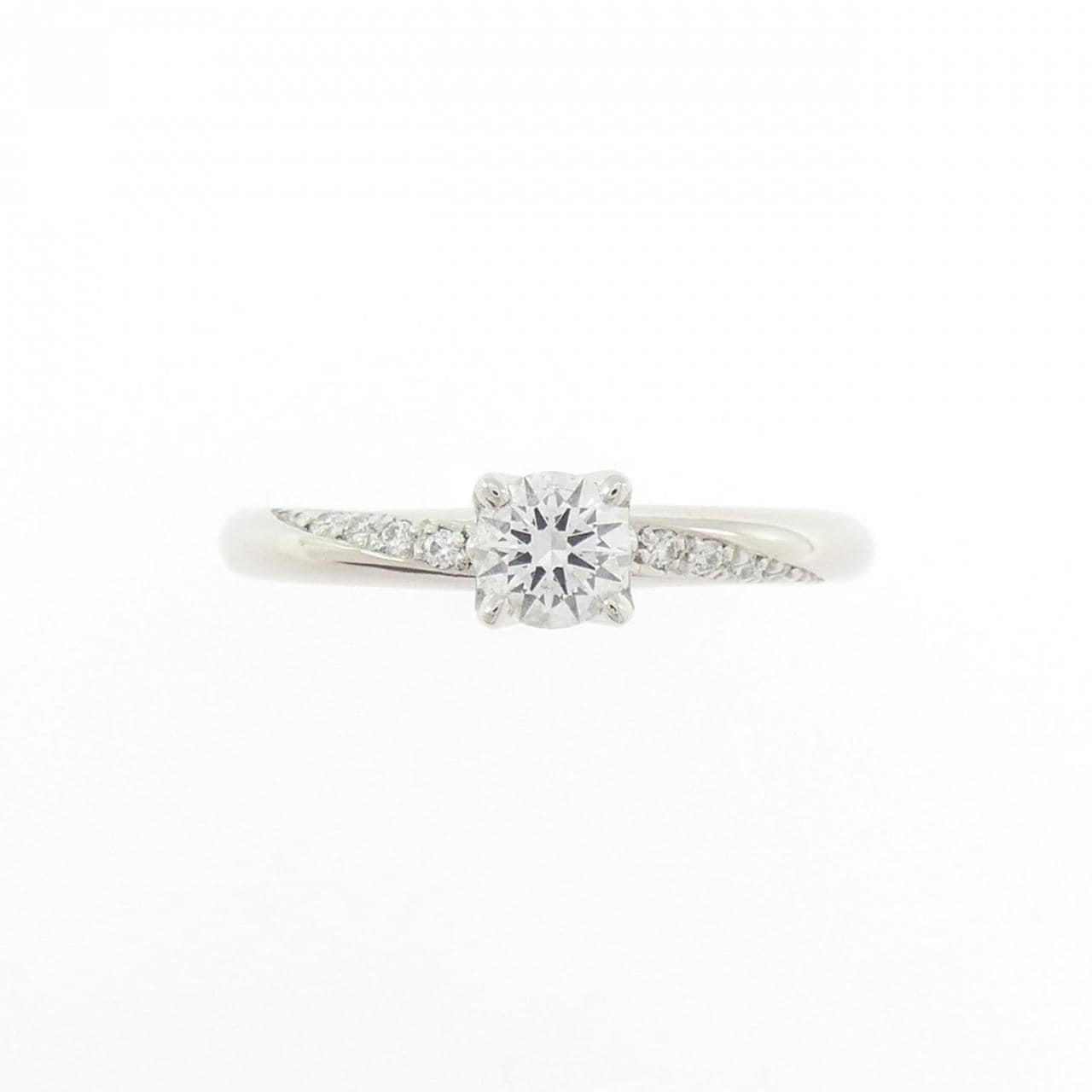 PT950 ダイヤモンド リング 0.23CT D IF 3EXT