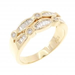 K18YG ダイヤモンド リング 0.34CT