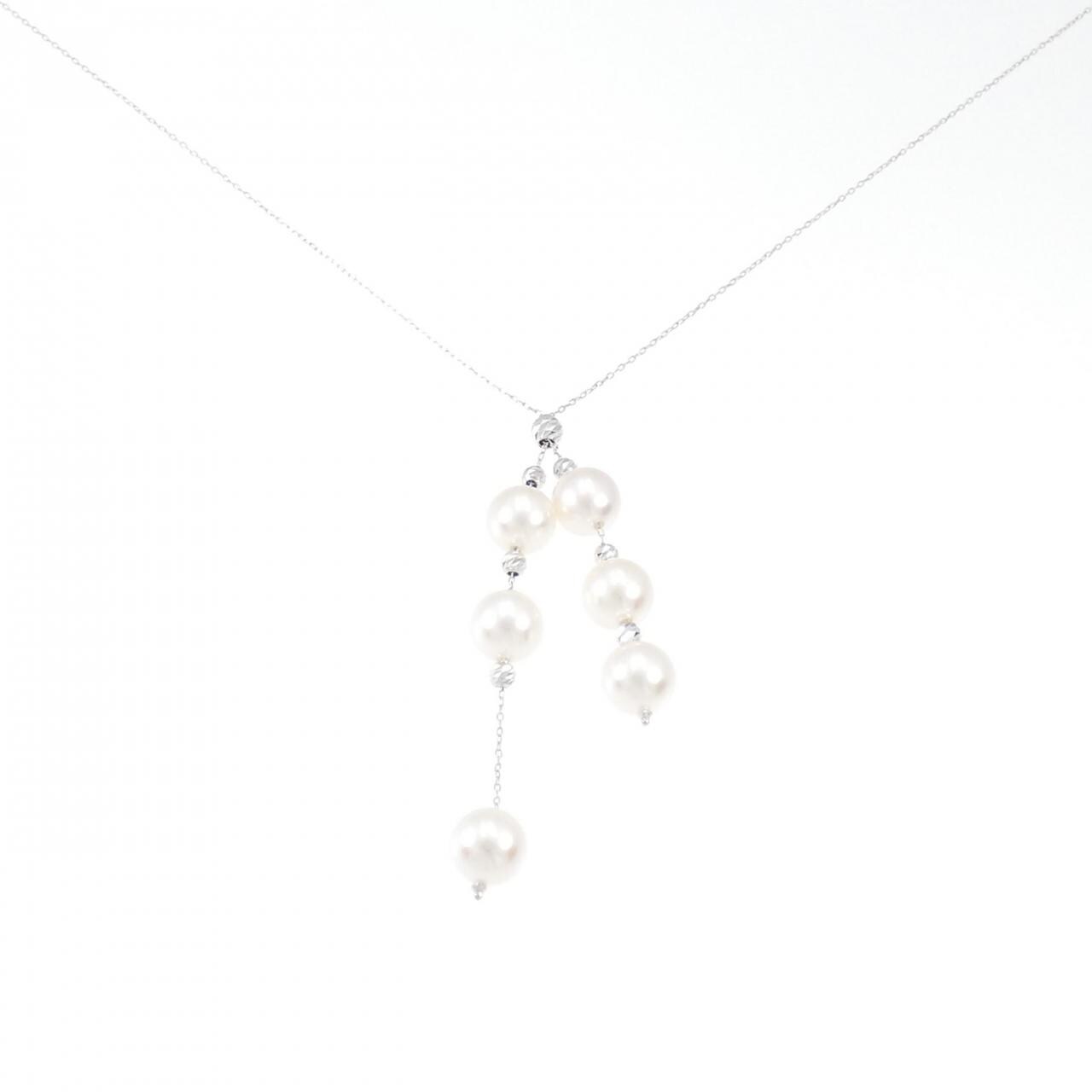 K18WG Akoya pearl necklace 8.2mm