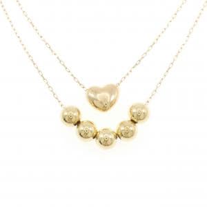 K18YG ハート ネックレス