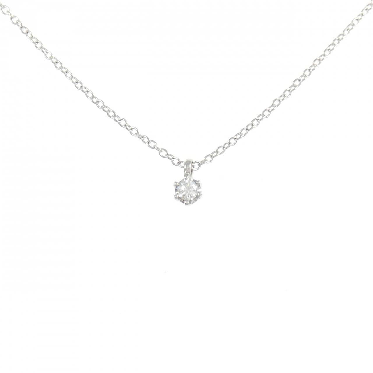PT850 ソリティア ダイヤモンド ネックレス 0.05CT