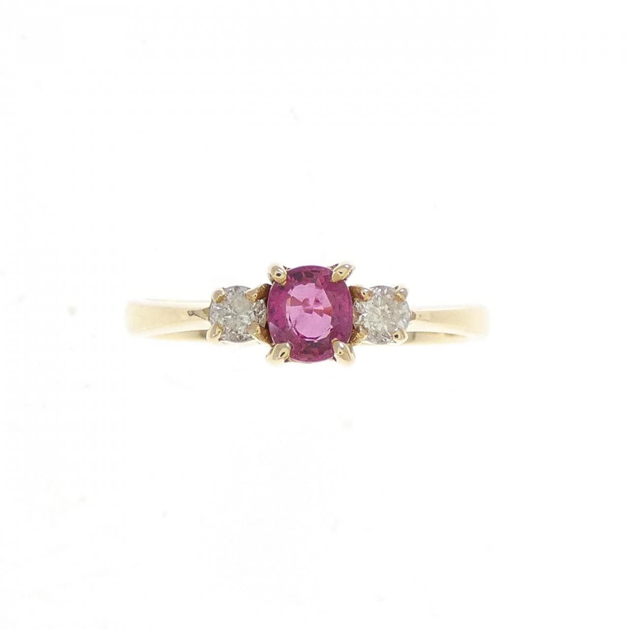 K18YG ルビー リング 0.30CT