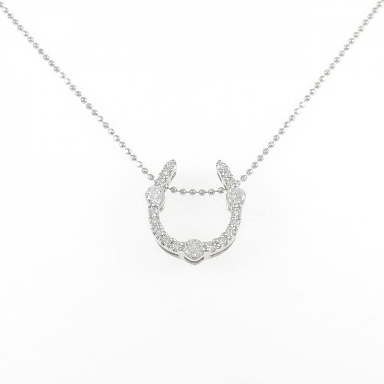 PT900/PT850 ホースシュー ダイヤモンド ネックレス 0.70CT
