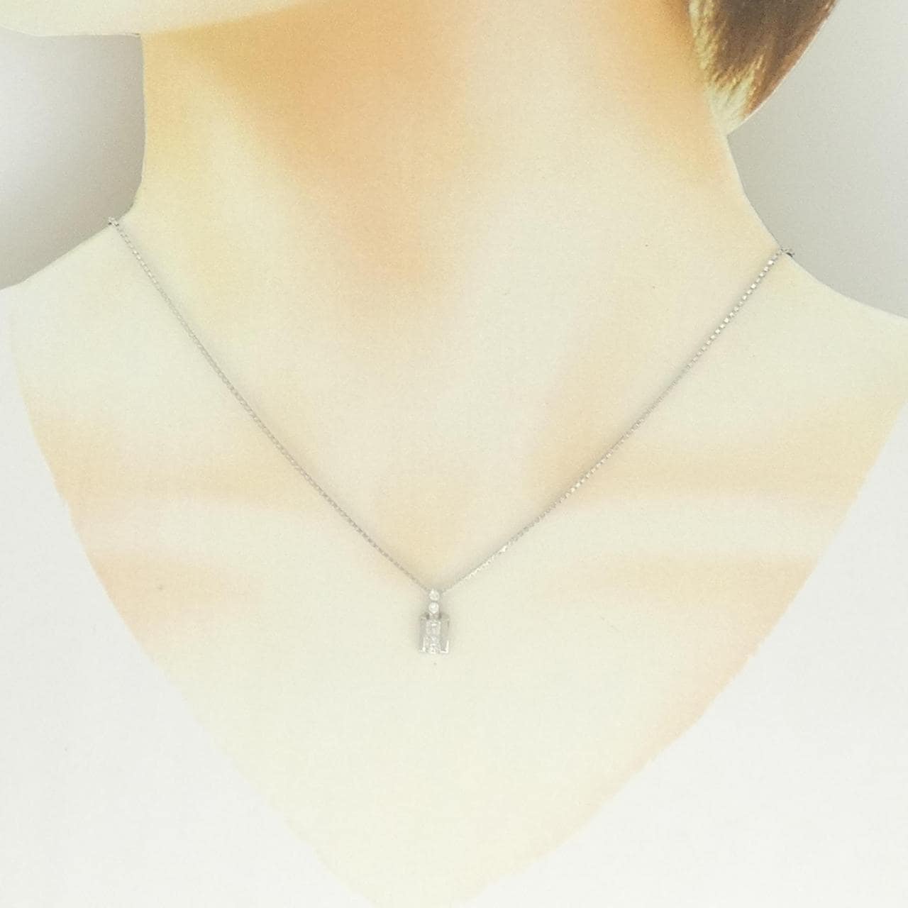 PT900/PT850 ダイヤモンド ネックレス 0.30CT