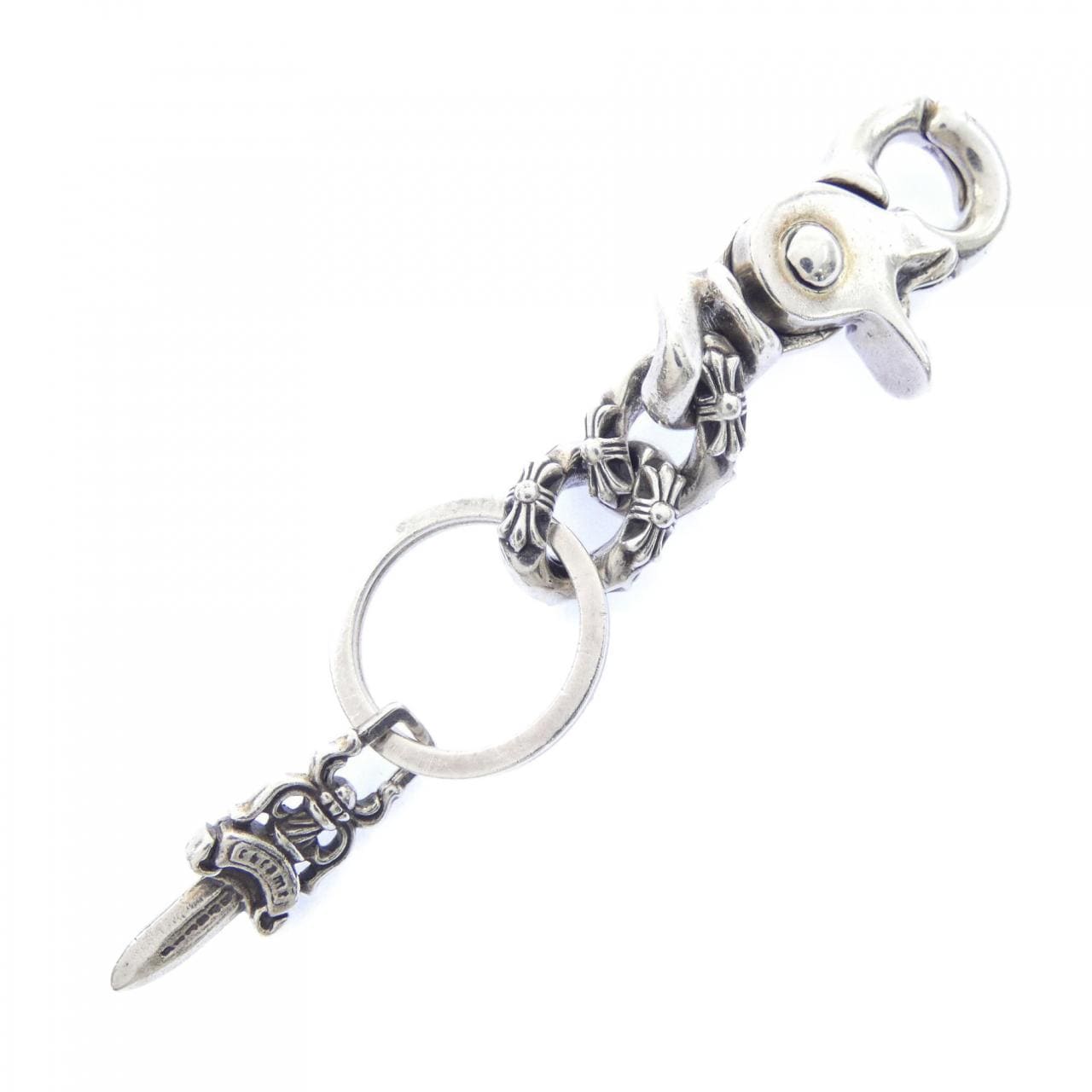 クロムハーツ CHROME HEARTS CLP CHN XTRA FNCY SHT 2L 2357 304 5550 9100 KEY HOLDER