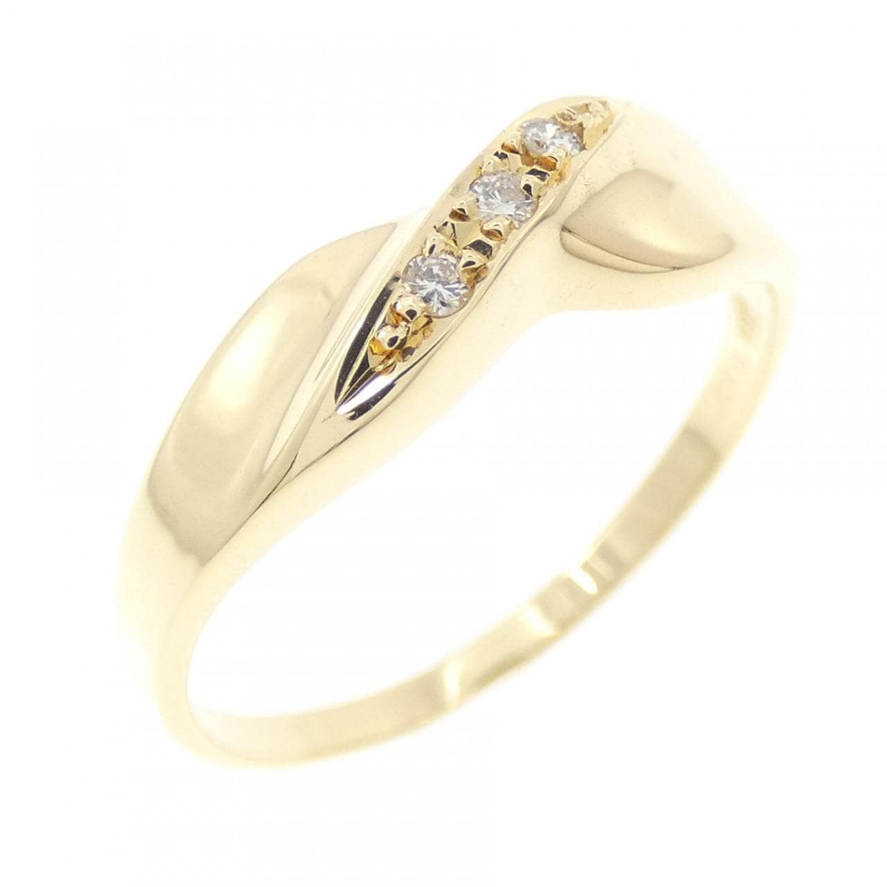 K18YG ダイヤモンド リング 0.03CT