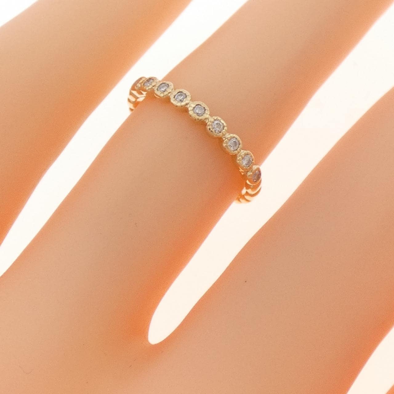 アガット ダイヤモンド リング 0.07CT