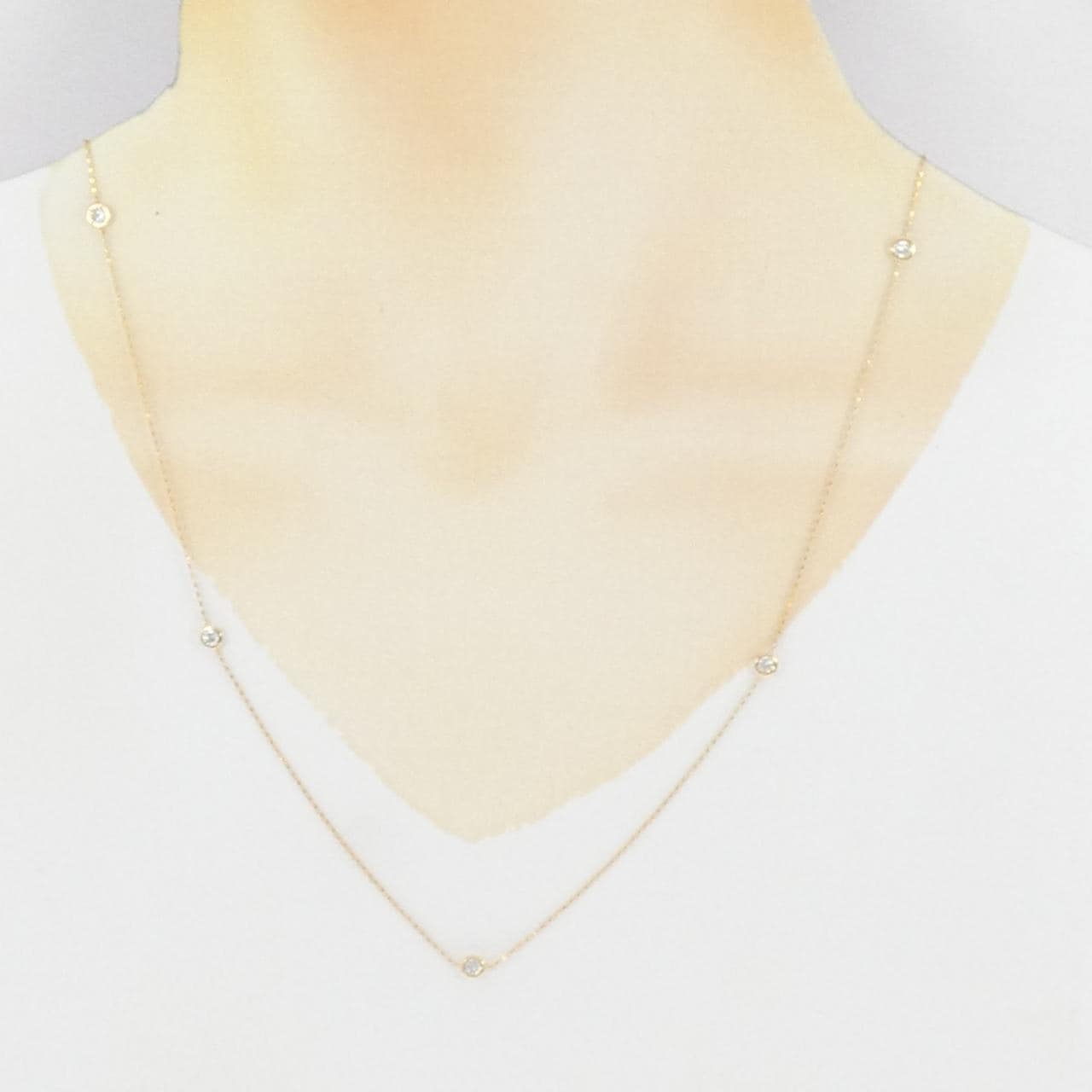 K18YG ダイヤモンド ネックレス 1.00CT