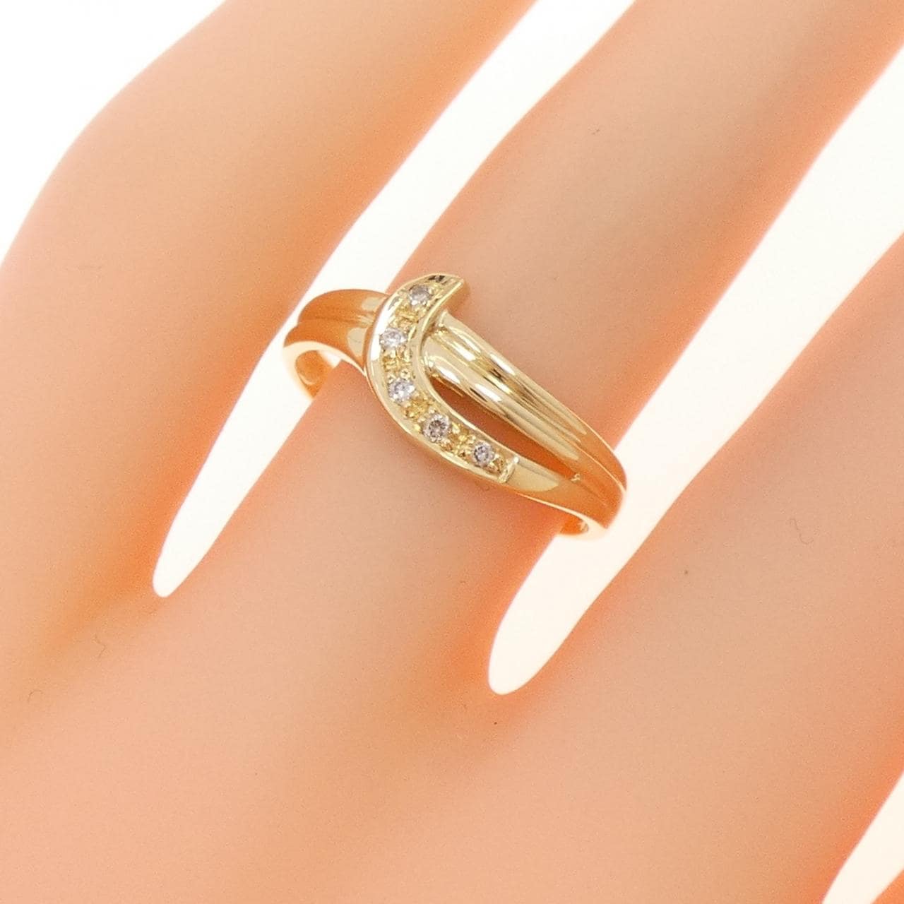 K18YG ダイヤモンド リング 0.04CT