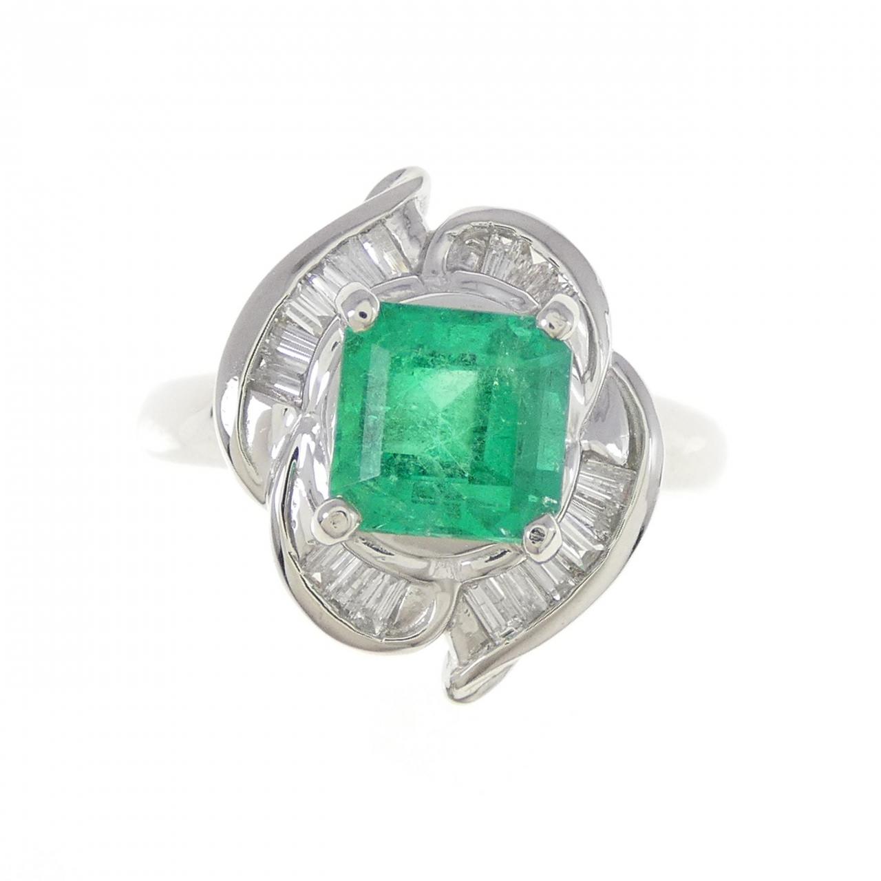 PT エメラルド リング 1.379CT