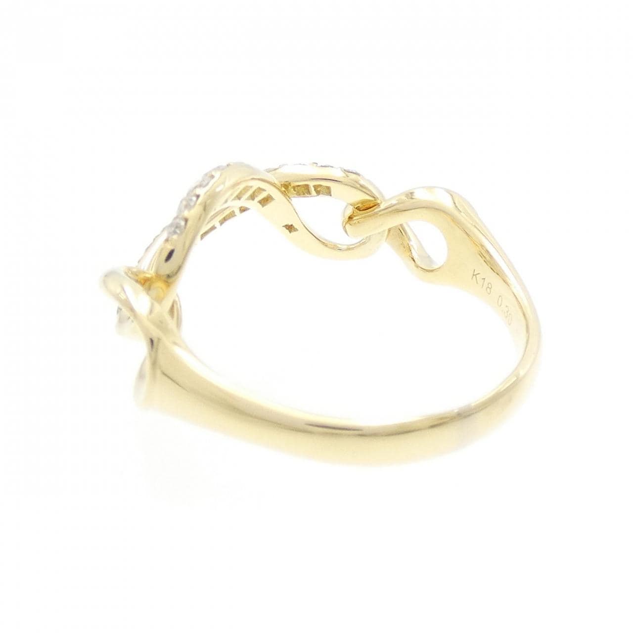 K18YG ダイヤモンド リング 0.30CT