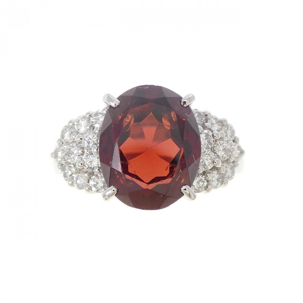 PT900 ガーネット リング 3.99CT