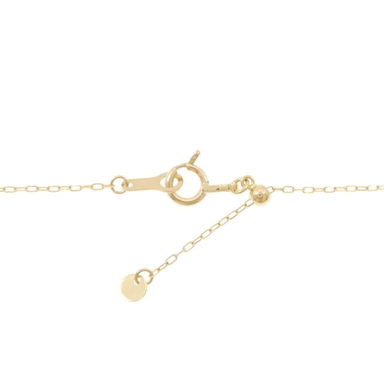 K18YG ムーン ダイヤモンド ネックレス 0.01CT