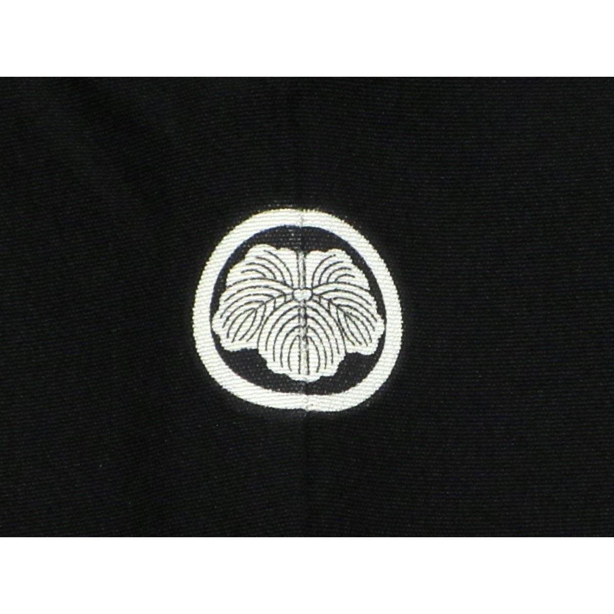 留袖　友禅金彩加工　刺繍入り　丸に蔦