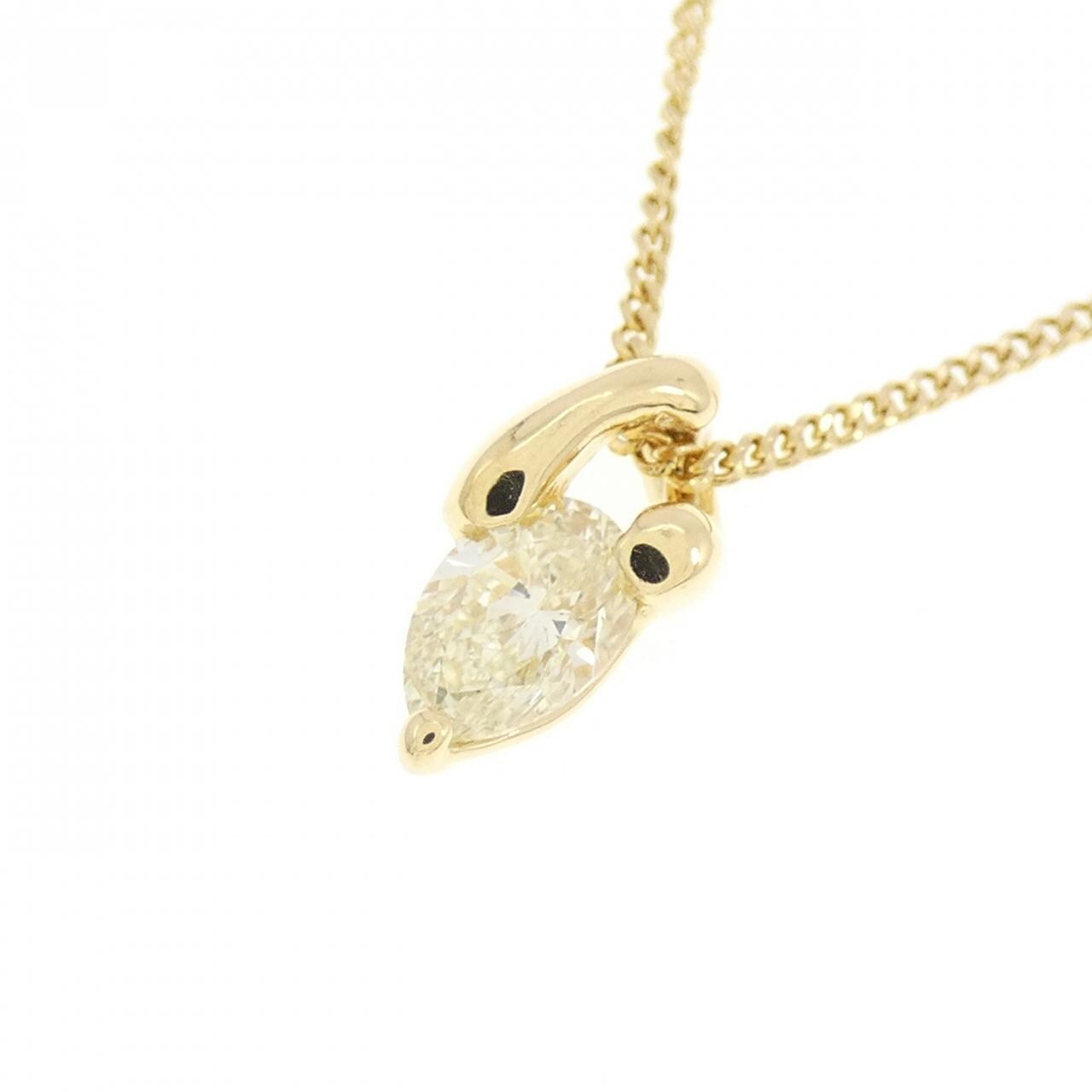 K18YG ダイヤモンド ネックレス 0.38CT