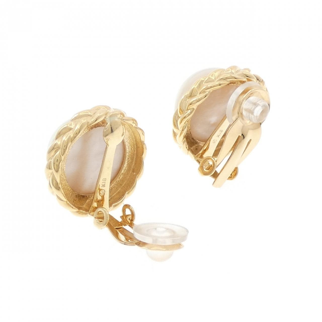 Tasaki mabe pearl earrings