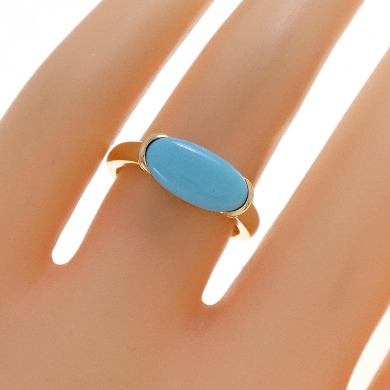 ジーエスティービー ターコイズ リング