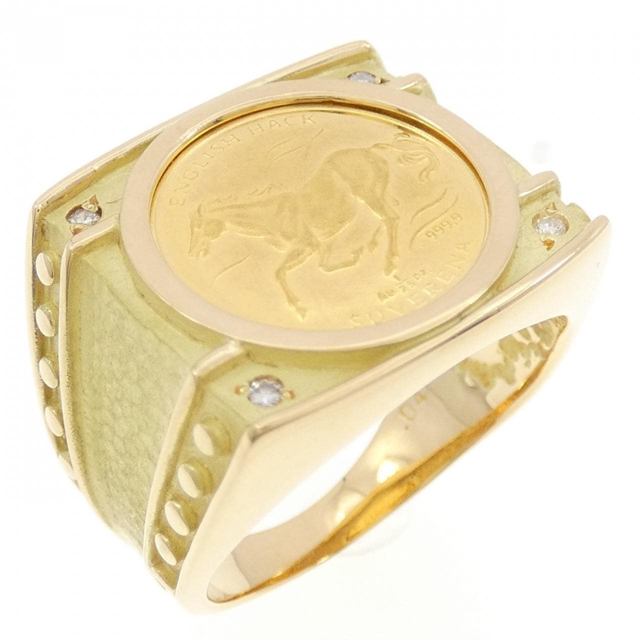 K18YG ダイヤモンド リング 0.04CT