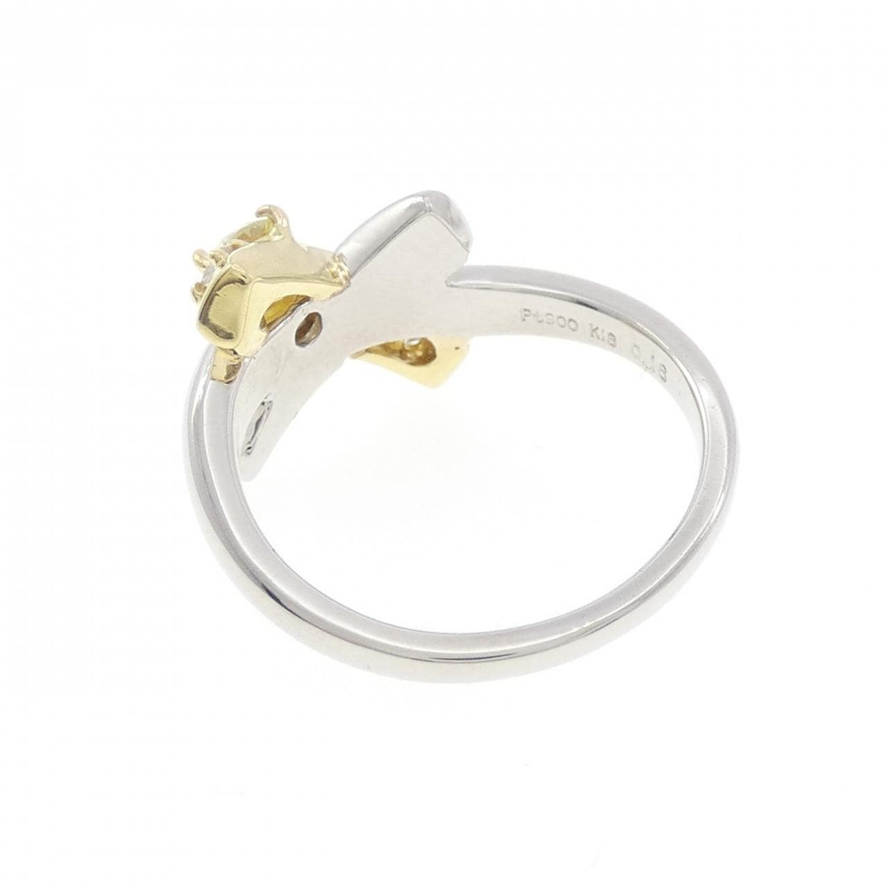 PT900/K18YG ダイヤモンド リング 0.38CT