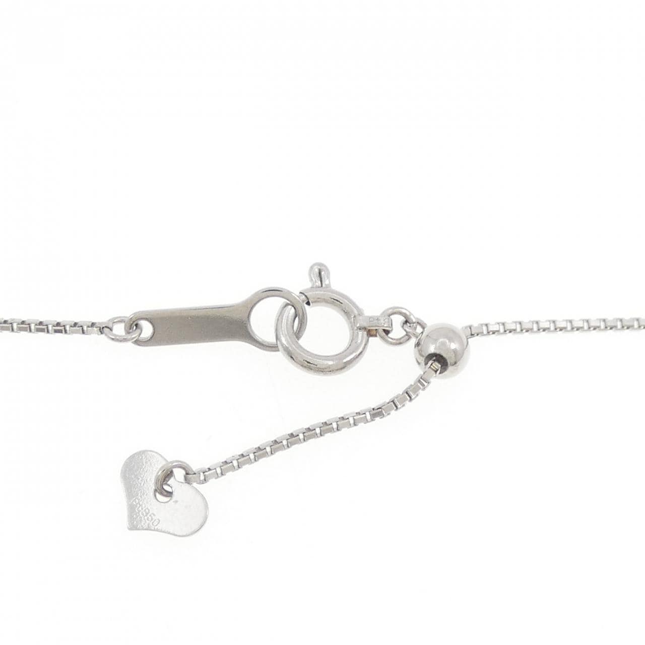 PT900/PT850 スリーストーン ダイヤモンド ネックレス 1.03CT