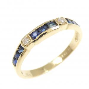 K18YG サファイヤ リング 0.46CT