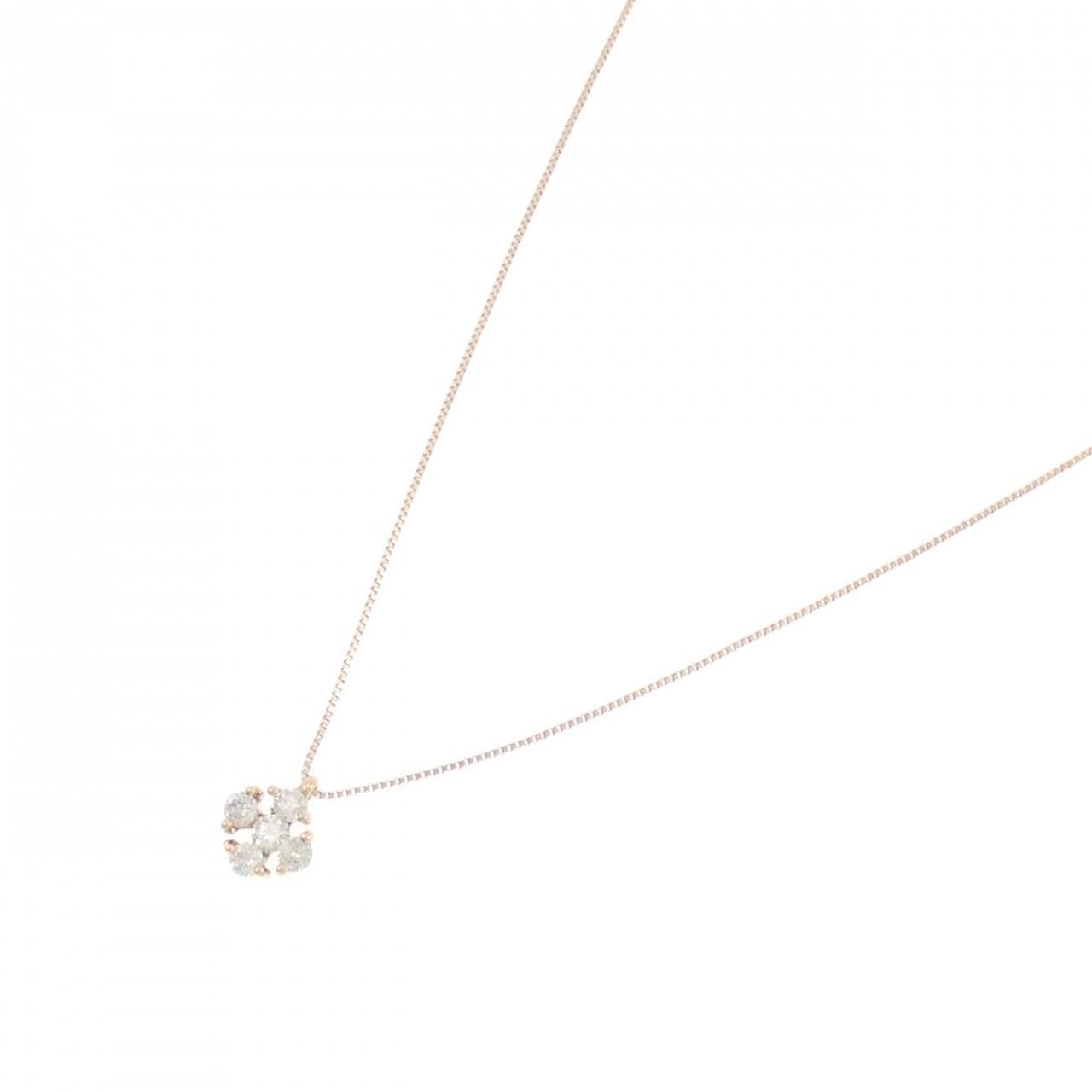 K10PG ダイヤモンド ネックレス 0.20CT