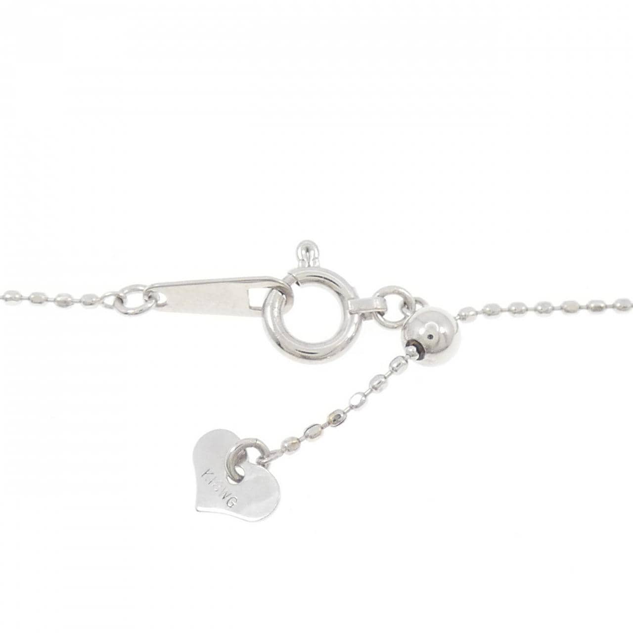 K18WG ダイヤモンド ネックレス 0.30CT