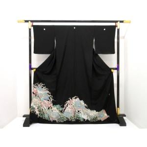 【未使用品】黒留袖　山本富男　石持【本加賀友禅】