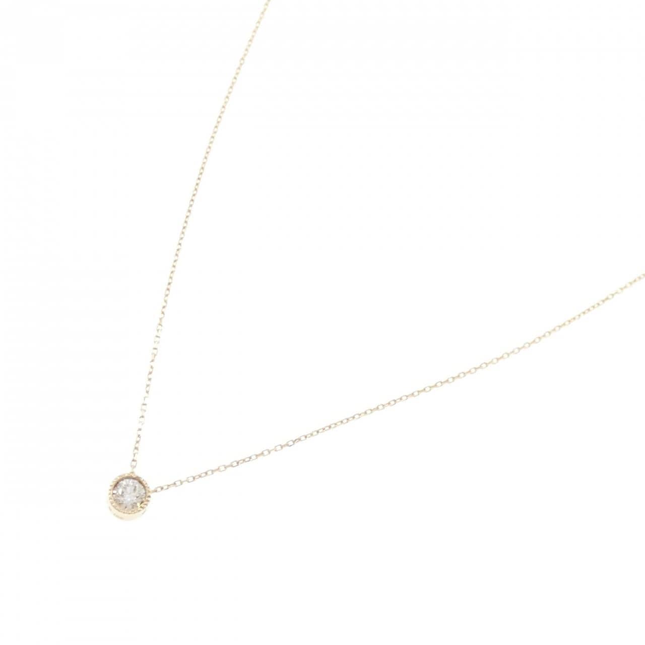 K10YG ダイヤモンド ネックレス 0.08CT