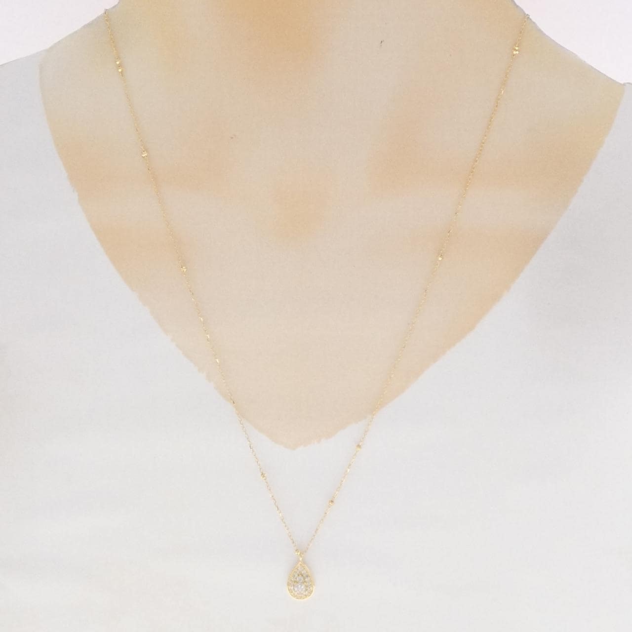 K18YG ダイヤモンド ネックレス 0.28CT