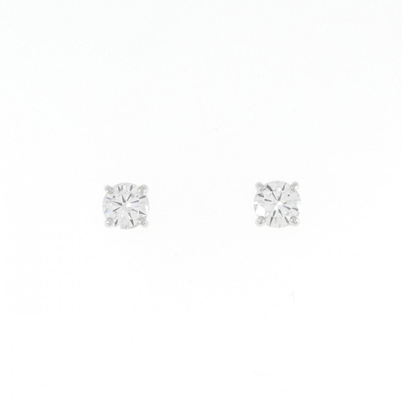 【リメイク】PT/ST ダイヤモンド ピアス 0.300CT 0.305CT F SI2 Good