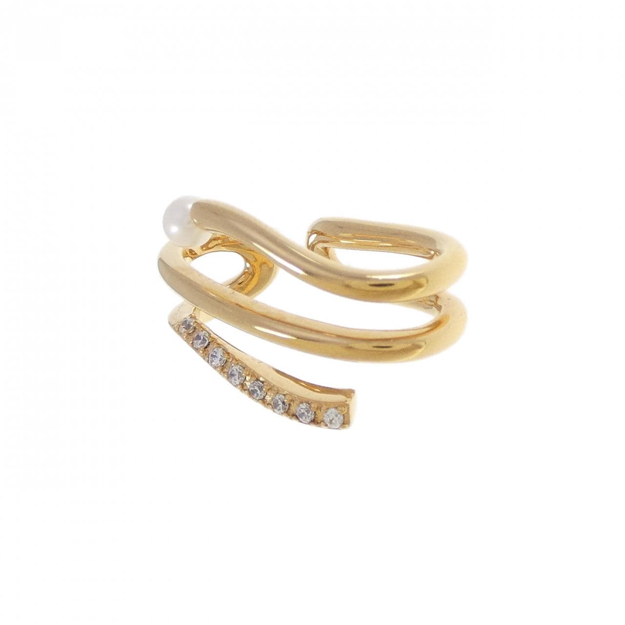 エテ 淡水パール イヤーカフ 片耳